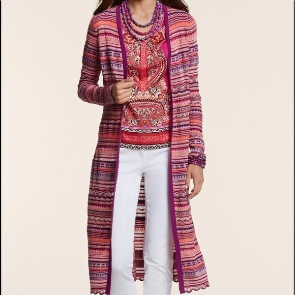 Chico's Tops - Chico’s stylish zig-zag Carly duster size 2